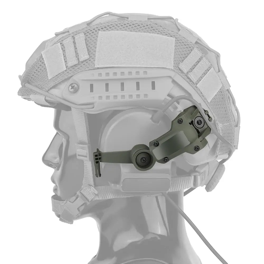 BOOIU Tactical ARC Rail Adapter Airsoft Fast Helmet Accessories for Headset Rail Mount Comtac Walker Electronic Earmuffs OPS