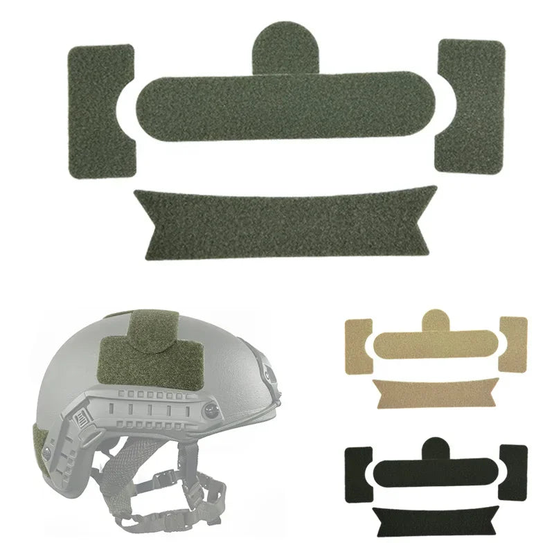 FAST Helmet Stickersfor Tactical Helmet Patches Hook and Loop Fastener Sticky Accessories No Hole Version