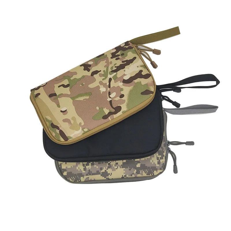 Universal Tactical Pistol Bag Case Shockproof Padded Protector with Magazine Holder for G17 G19 M9 Gun Holster
