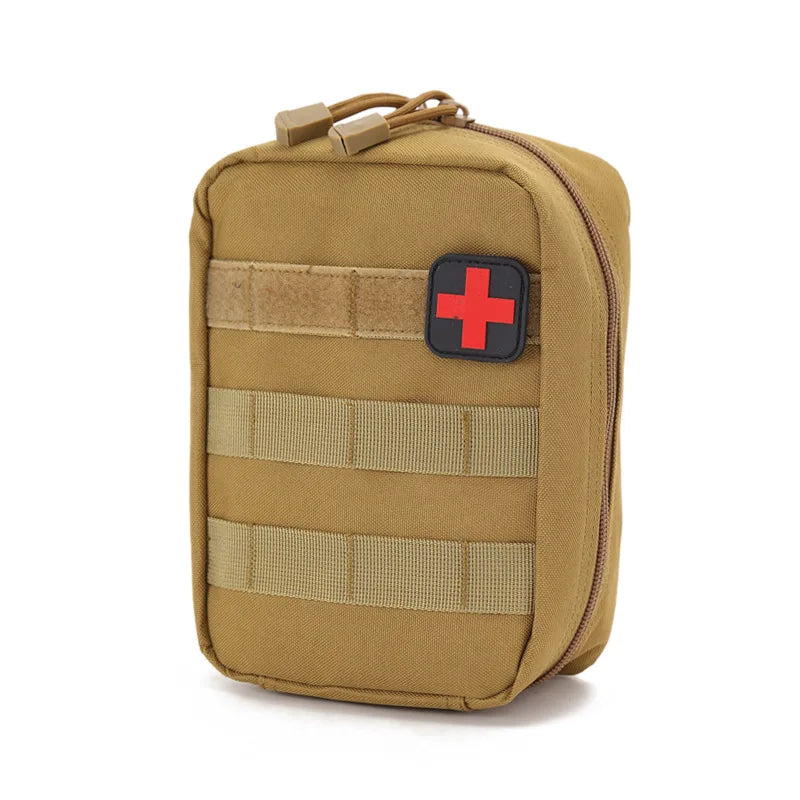 First Aid Bag Camping Tactical Medical Pouch Outdoor MOLLE EMT Emergency Survival Kit Accessory Hunting Camo Training Bag