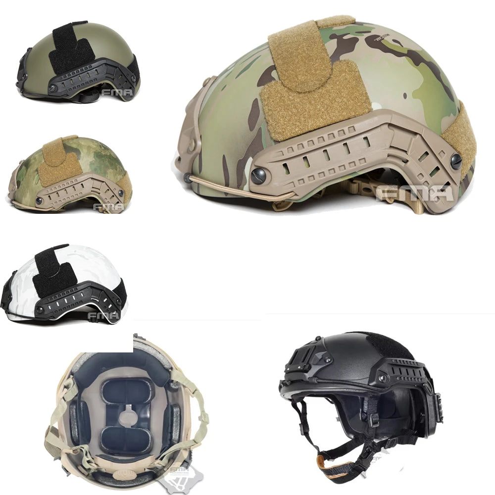 FMA Tactica FAST Classic High Cut Helmet ABS Suspension Adjustable Head Circumference for Military CS Airsoft Outdoor Protection