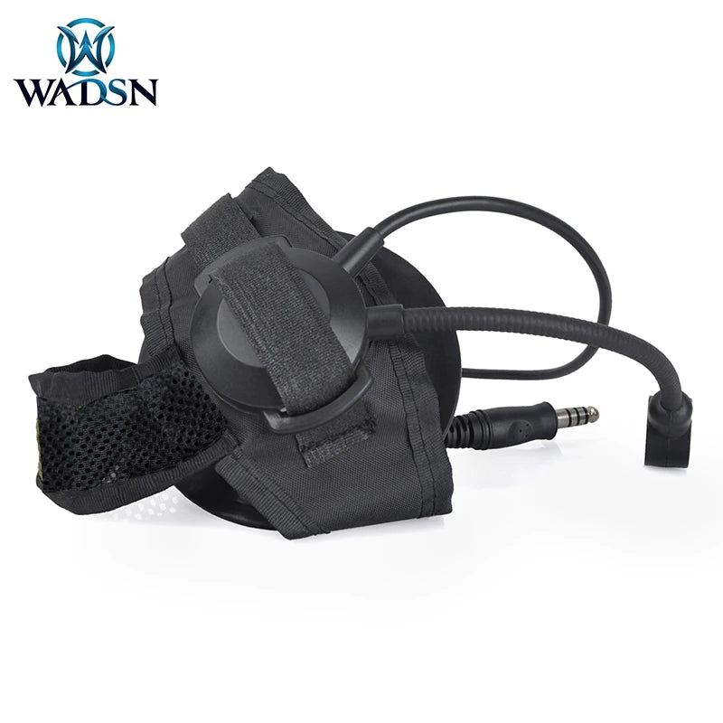 WADSN Airsoft Adjust Headband Headset with U94 PTT Kenwood Plug Softair Tactical Hunting Shooting Military Headphone