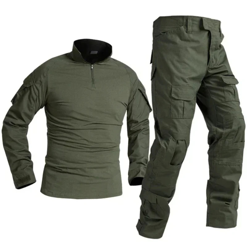 Camouflage Uniform Tactical Camo Suit Multicam Hiking Shirt Pants Outdoor Sports Sets Equipment Men Hunting Outdoors
