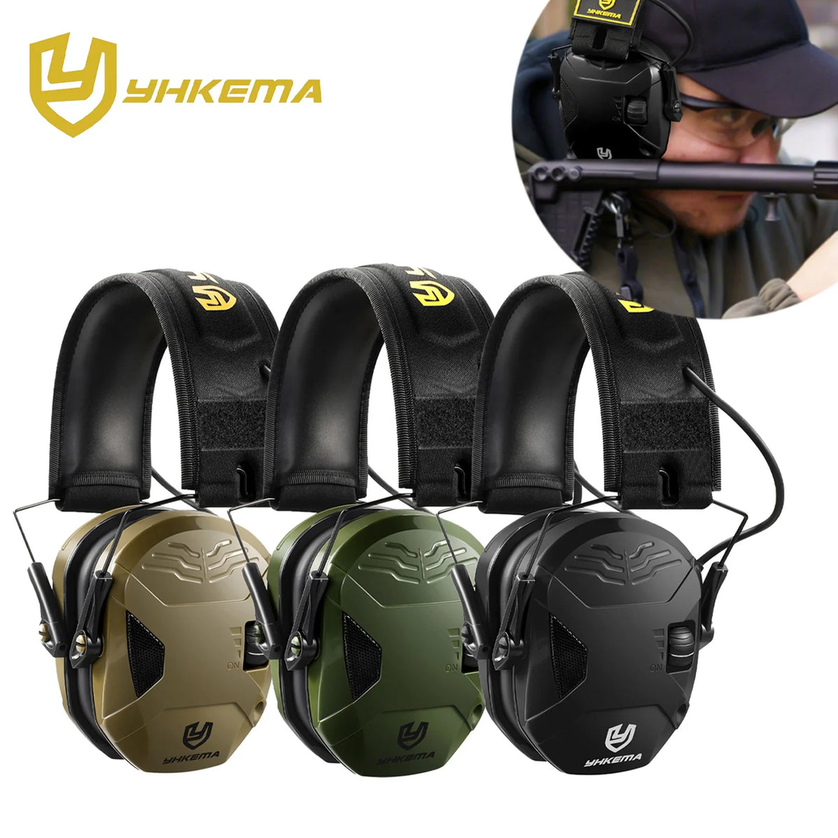 Tactical Electronic Shooting Earmuff  Protection Electronic Anti-noise Headset Sound Amplification Hunting Hearing Protector