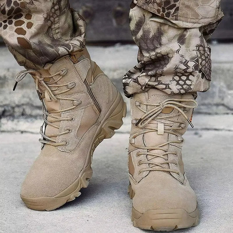 2026 New Men's and Women's High Top Outdoor Hiking Boots Durable and Comfortable Outdoor Men's Climbing Boots