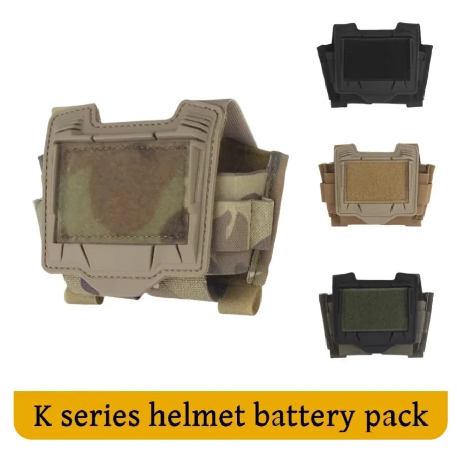 K Series Outdoor Camping Helmet Battery Sub-pouch Multifunctional Storage Bag Night Vision Device Battery Case