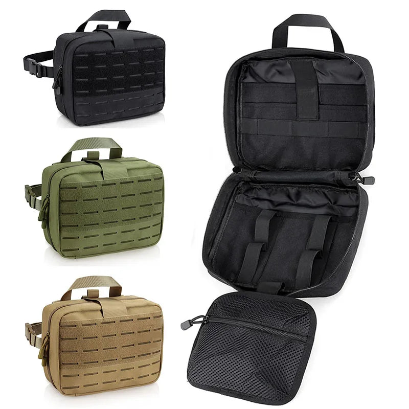 Outdoor Molle Medical Bag EDC Pouch Organizer First Aid Kit Large Capacity IFAK EMT Waist Pack for Hunting Camping Travel