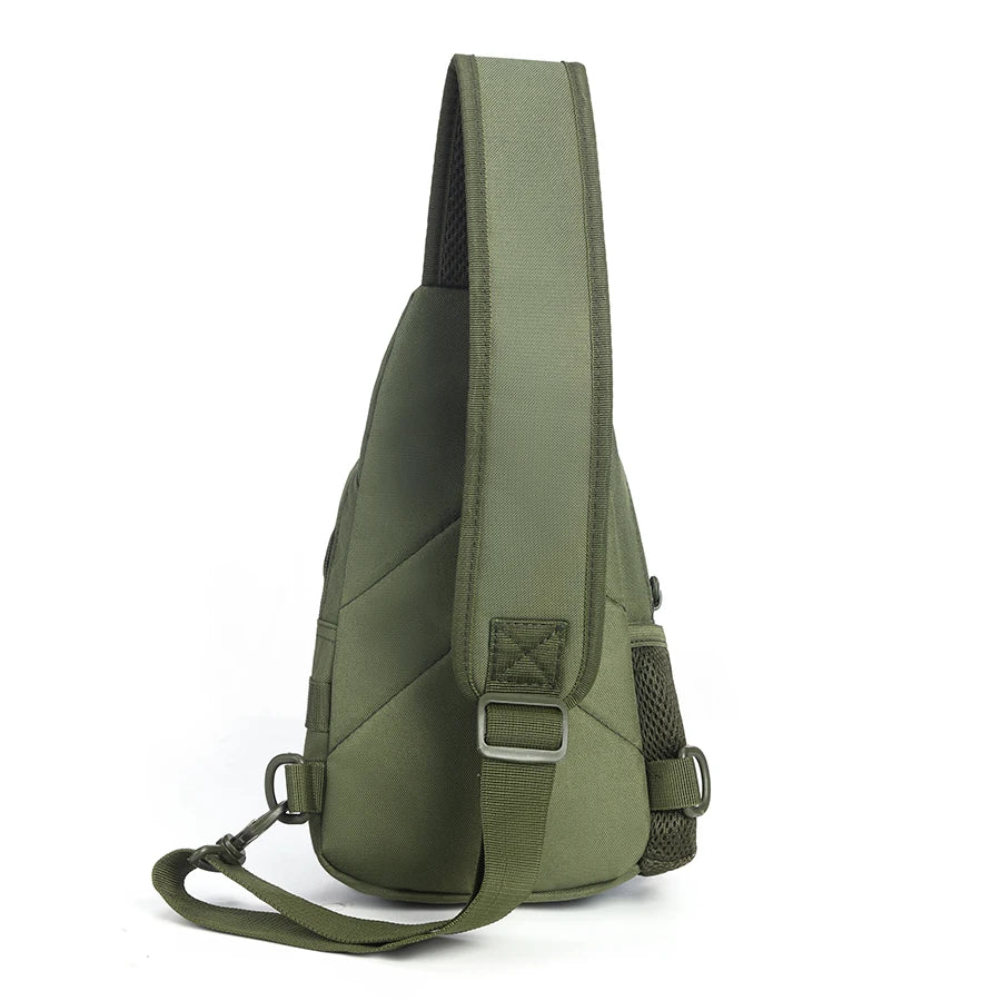 Multi functional daily commuting travel crossbody bag, chest bag, small shoulder bag with multiple pockets