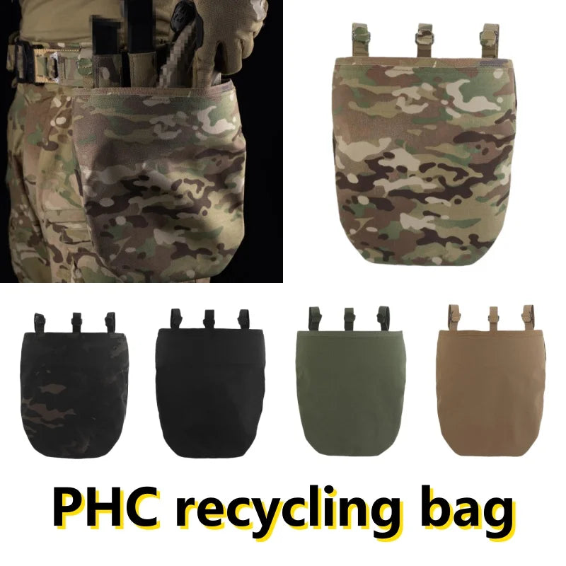 PHC Recovery Bag Foldable Utility Bag Duty Belt Mount MOLLE mounting Outdoor Equipment Accessories Waist magazine storage