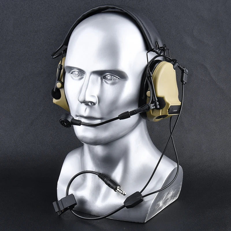WADSN Tactical PPT push to talk Communication headset cable for C3 wiress version earphones 7.0 interface airsoft accessories
