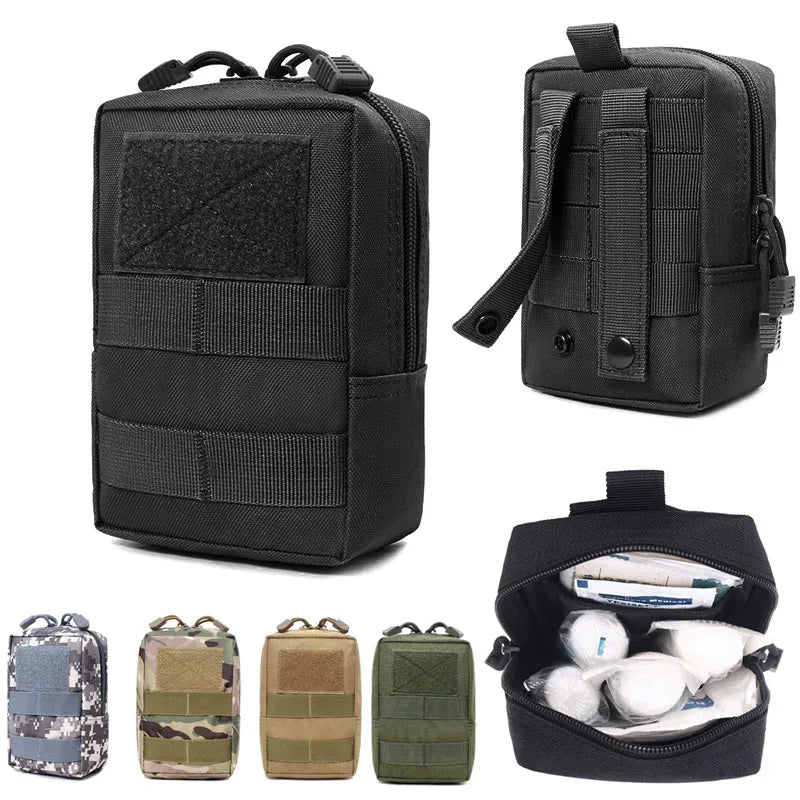 Tactical EDC Molle Pouch Waist Pack Hunting Shooting Pocket Accessories Bag Medical First Aid Bag Running Travel Camping Bag