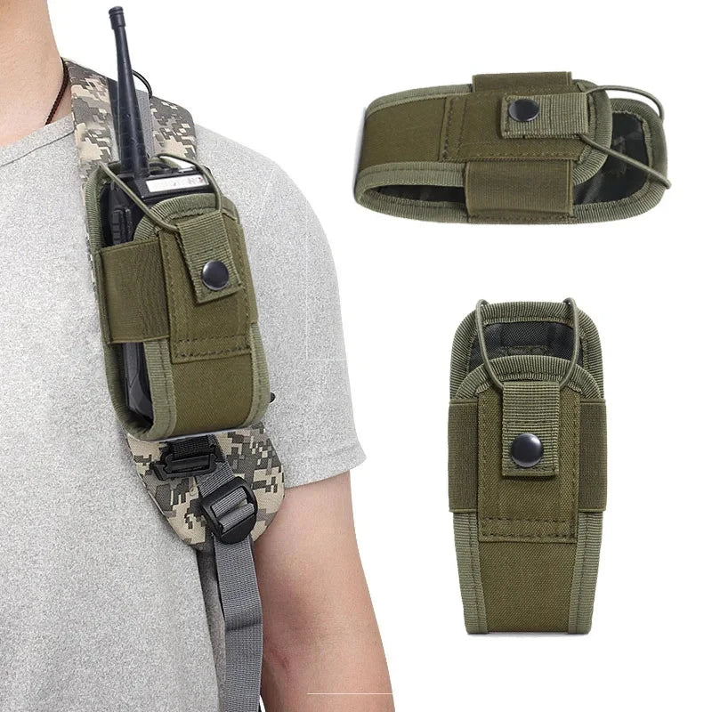 1-3pcs 1000D Molle Talkie Pouch Tactical Radio Walkie Bag Holder Pocket Portable Interphone Holster Carry Bag Hunting Camping