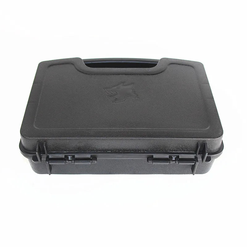 Hard box with foam, lockable waterproof portable 2 pistols, used for storage box of outdoor shooting and Hunting shooting ground
