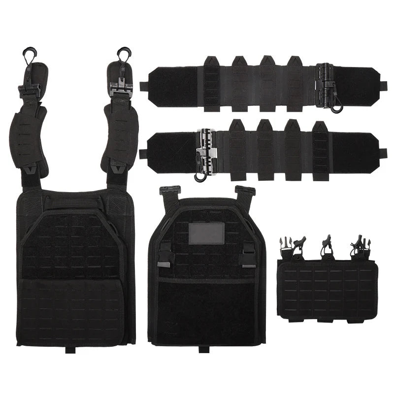 New Arrival Light Weight Quick Release Laser Cutting SWAT Combat 1000D Molle Chaleco Tactico Tactical Vest