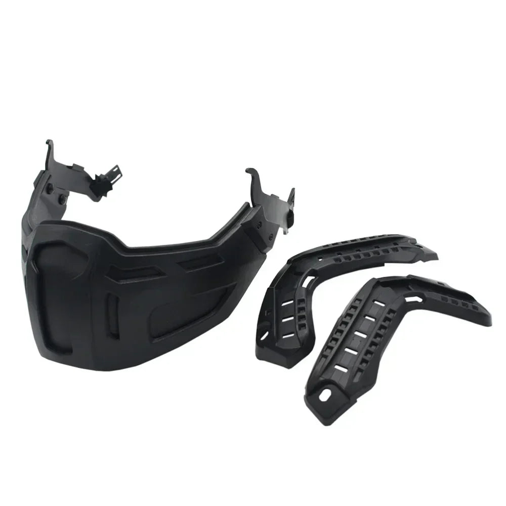 Tactical FAST Helmet Half Face Mask With Flip Goggles Outdoor CS Games Airsoft Paintball Hunting Mask Helmet Accessories
