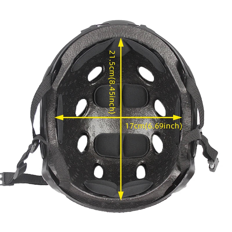 FAST PJ Helmet with Detachable Windproof Face Mask Airsoft Protective Helmet Outdoor Cycling Training Helmet