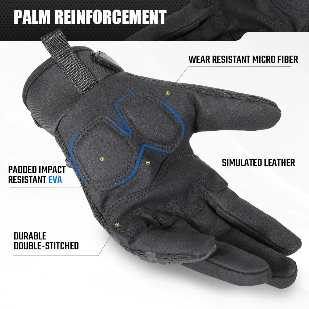 Men Tactical Gloves Touch Screen Sports Outdoor Hiking Cycling Hunting Riding Bike Rubber Protective Gear Non-slip Black Men