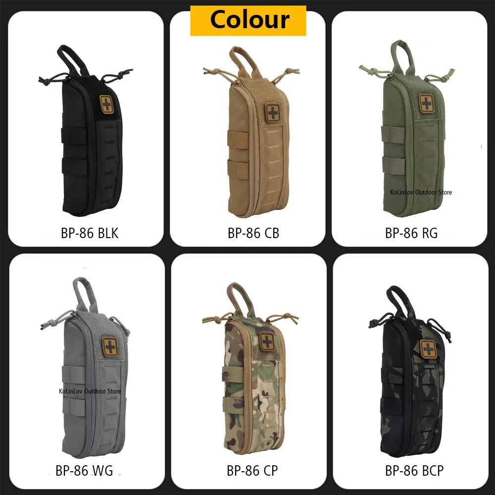 Camping First Aid Kit MOLLE Waist Belt Bag Hunting Vest Plate Carrier Gear Outdoor Quick Response Tactical Medical Pouch