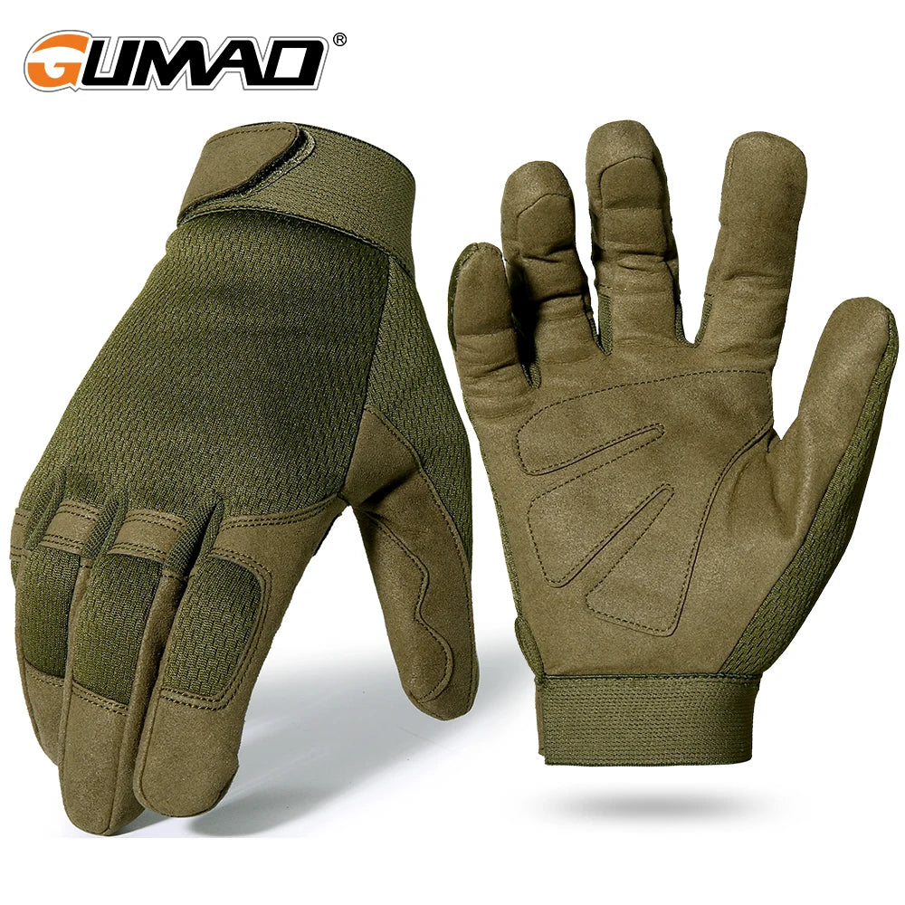Lightweight Hunting Full Finger Gloves Breathable Tactical Outdoor Sports Paintball Camping Hiking Cycling Fishing Non-slip Gear