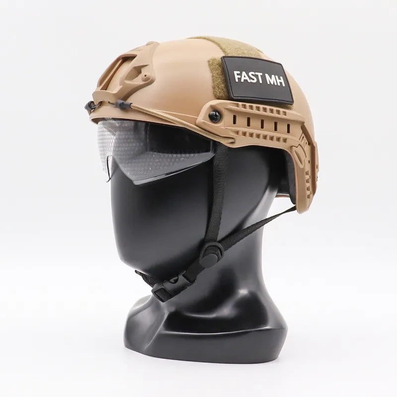 Fast tactical helmet with goggles, children's special live action CS equipment, protective helmet