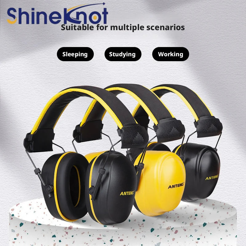 SHINEKNOT Soundproof Earmuffs Silent And Noise Proof Learning Work Soundproof Headphones Industrial Grade Noise Reduction