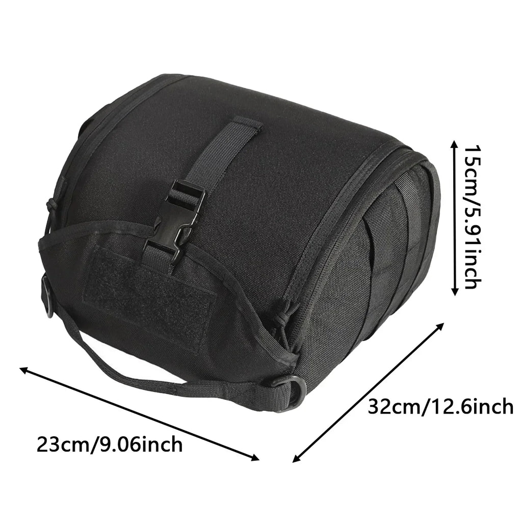 Tactical Helmet Bag Pack Multi-Purpose Molle Storage Carrying Pouch for Outdoor Hunting Sports Equipment Combat Helmets
