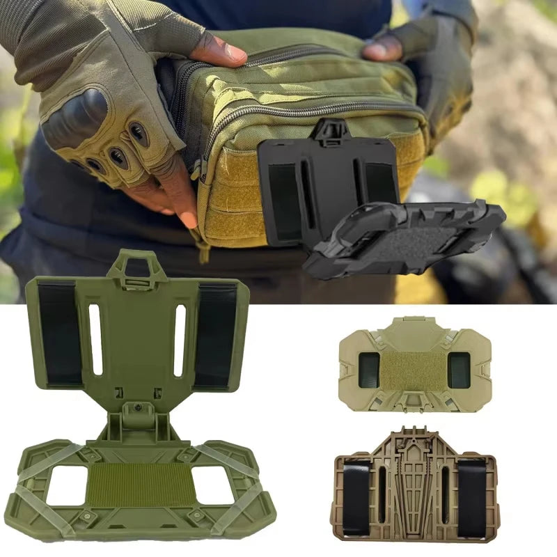 NEW Tactical MOLLE Foldable Navigation Board Chest Mount Phone Holder Tactical Vest Admin Panel Hunting Outdoor Gear Accessories