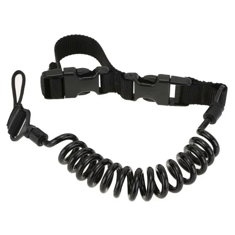 Multi-purpose Spring Lanyard Outdoor Wear-Resistant Elastic Key Chain Safety Rope Anti Loss Military Tactical Lanyard