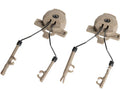 Wendy TW Styling Helmet, EX 3.0 Series Guide Rail Dedicated Headset, Buckle Bracket, Suitable for COMTAC II III Headset