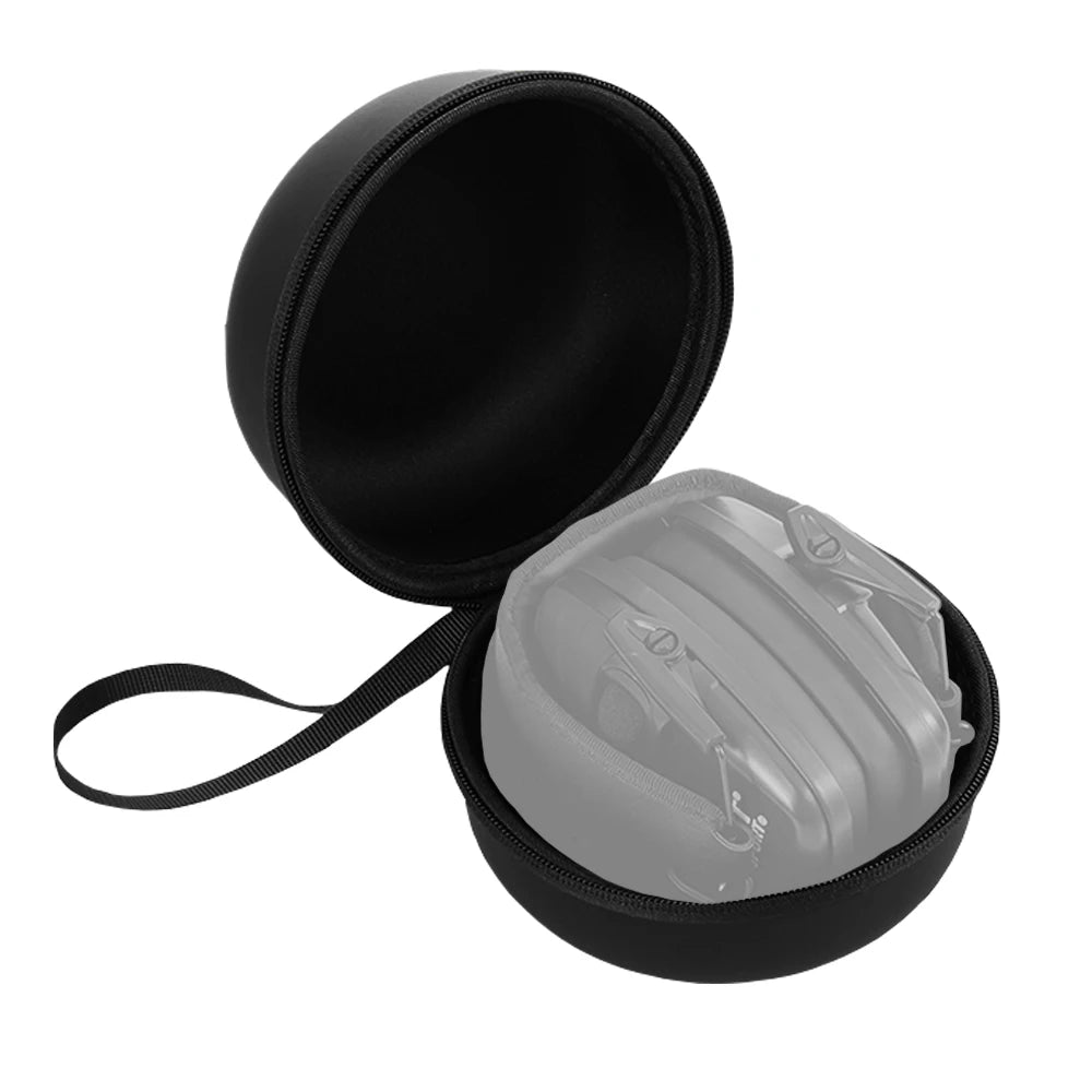 Tactical Headphone Box,For Hunting Airsoft Shooting Noise-Canceling Earmuffs Storage Protection/Lightweight Foldable Headset Bag