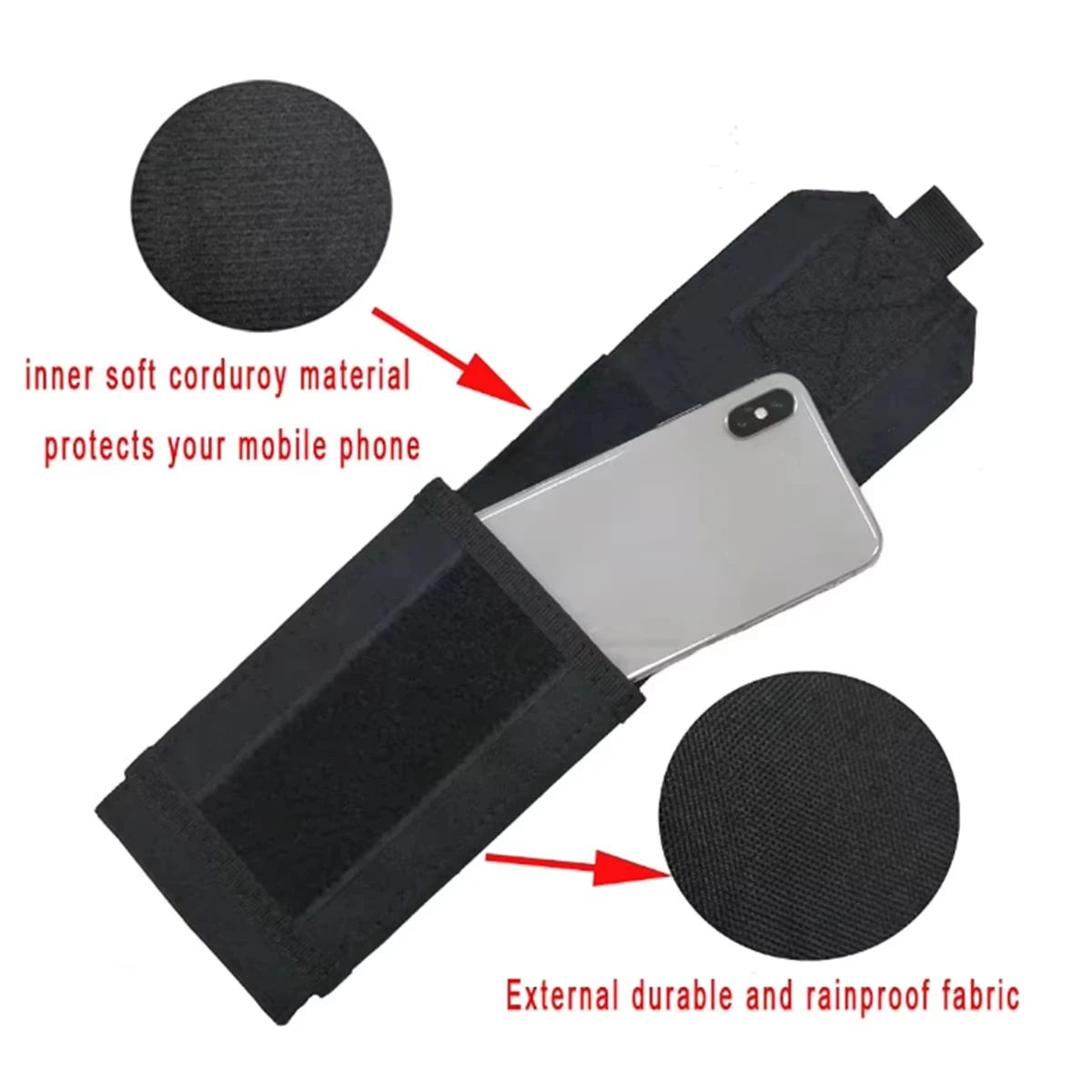 Molle Laser Pouch Tactical Cell Phone Belt EDC Pouch Holder Waist Accessories Bag Outdoor Camping Mobile Phone Pack Bag