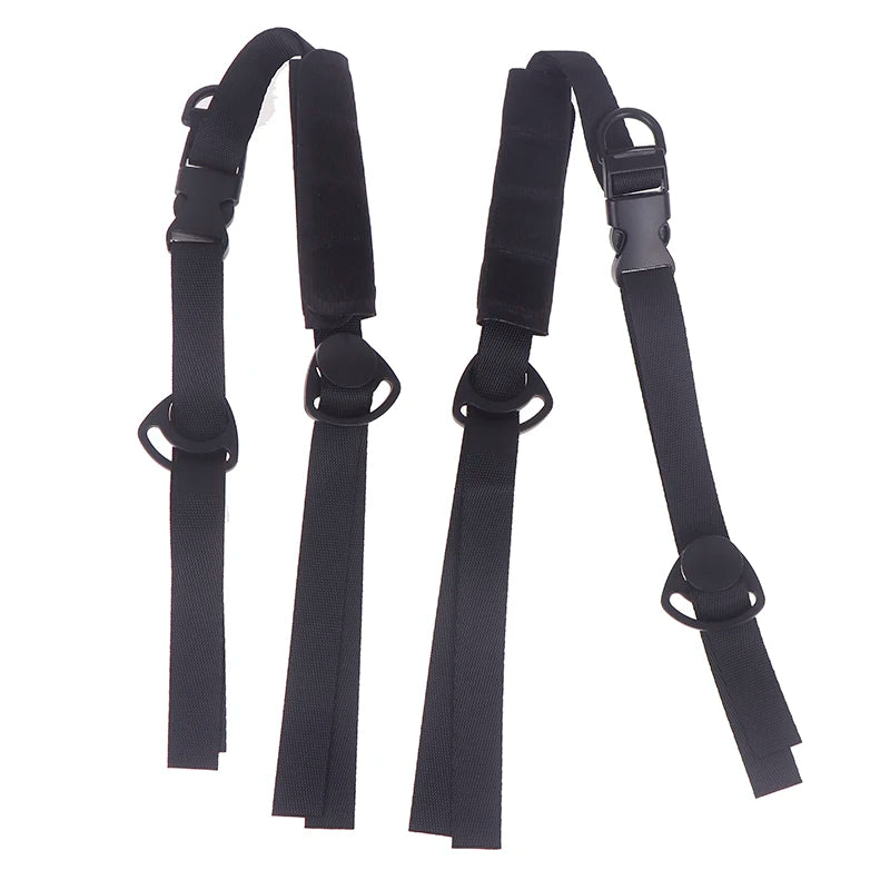 2 Pcs Universal Helmet Chin Strap - Adjustable Y-Shape Hook Strap for Safety & Tactical Helmets 〔YY26〕