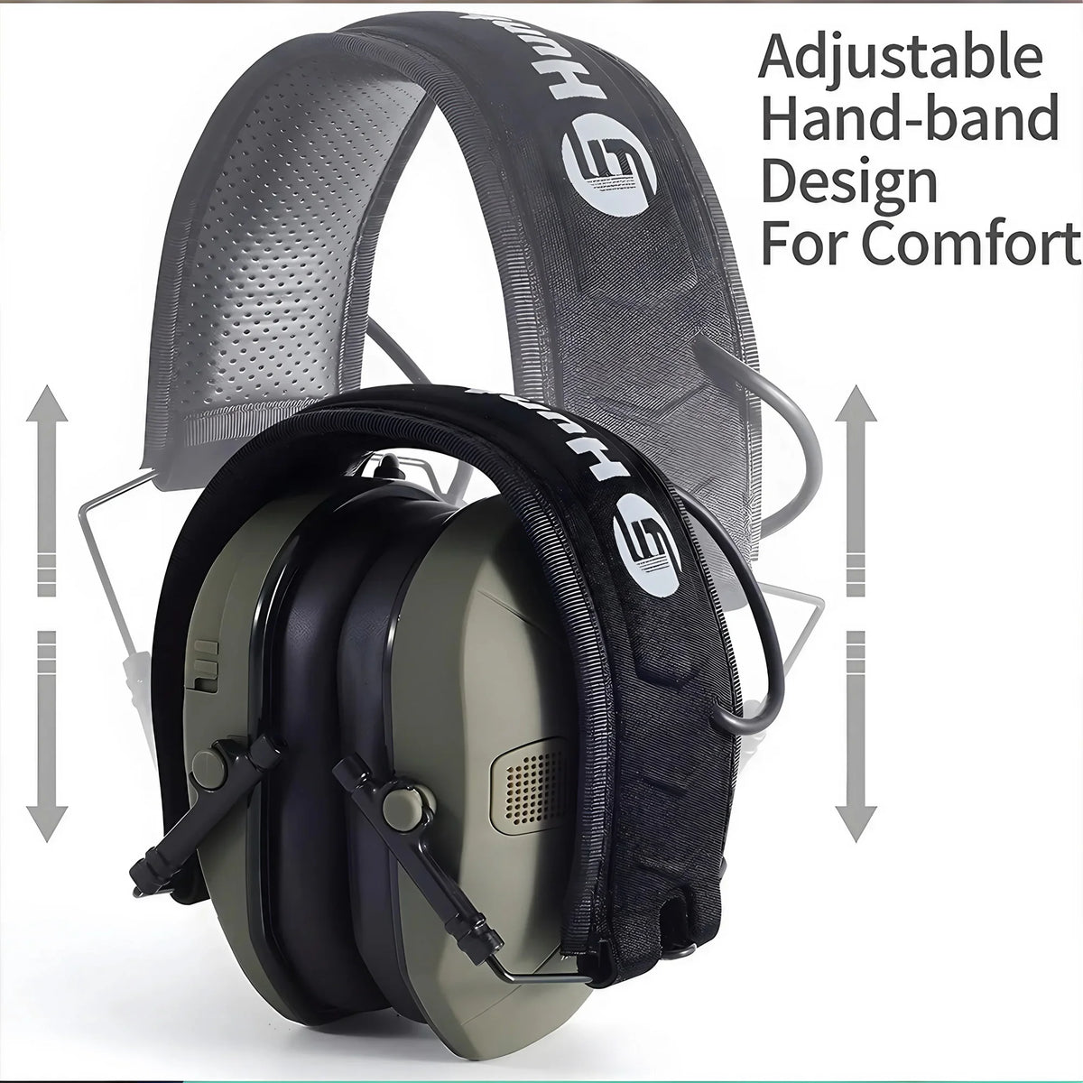 Professional Tactical Headphones with Active Noise Reduction Sound Isolation for Shooting Training and Safety Use