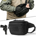 Tactical Pistol Gun Bag Concealed Carry Gun Fanny Pack Pistol Holster Bag Quick Release Handgun Pouch  EDC Shoulder Sling Bag
