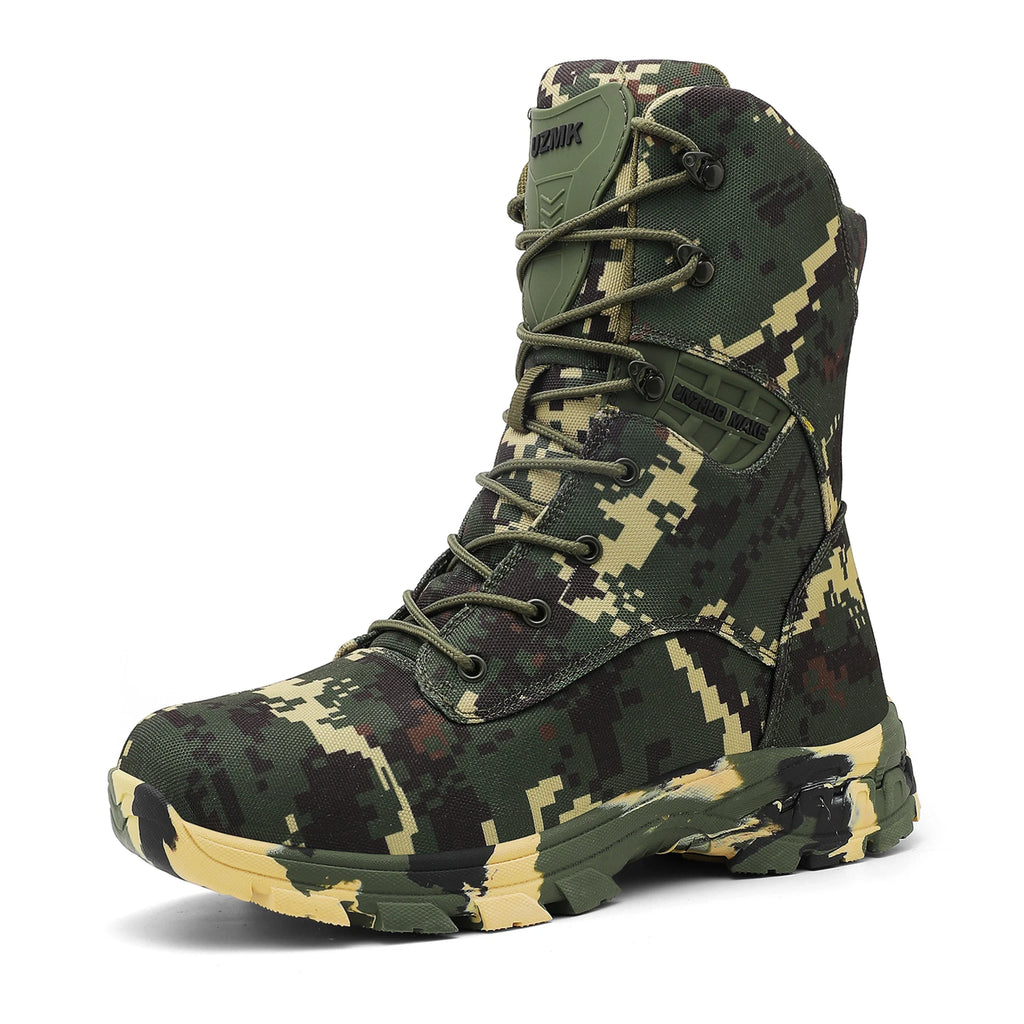 New Men Tactical Boot Combat Anti-Slip Brand Unisex Breathable Special Force Size Plus Army Boots Male Military Motorcycle Shoe