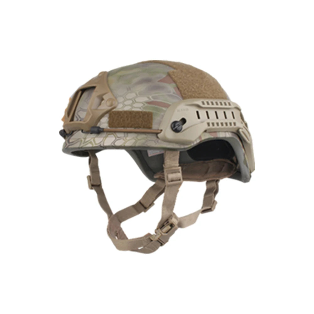 Emersongear Tactical ACH MICH 2001 Hunting Helmet Middle Covered ABS TC 2001 Helmet Advanced w NVG Shroud Side Rail Hand Protect