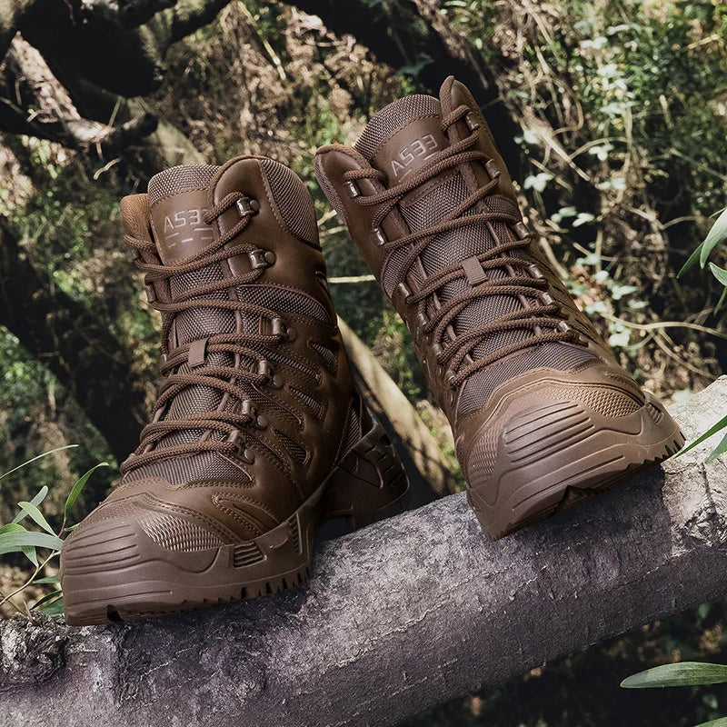 Classic Brand Comfortable High Top Mountain Climbing Boots Top Quality Wearable Hunting Shoe Large Size Outdoor Hiking Shoe