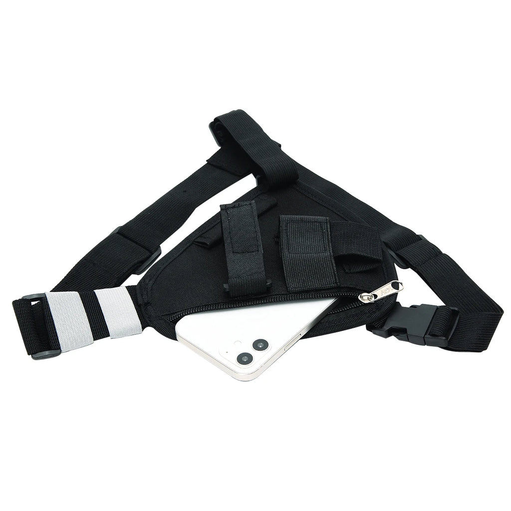 Walkie Talkie Chest Harness Shoulder Radio Holster Pack Adjustable Pouch Holster For Baofeng UV-5R UV-21 PRO Quansheng UV-K5 K6