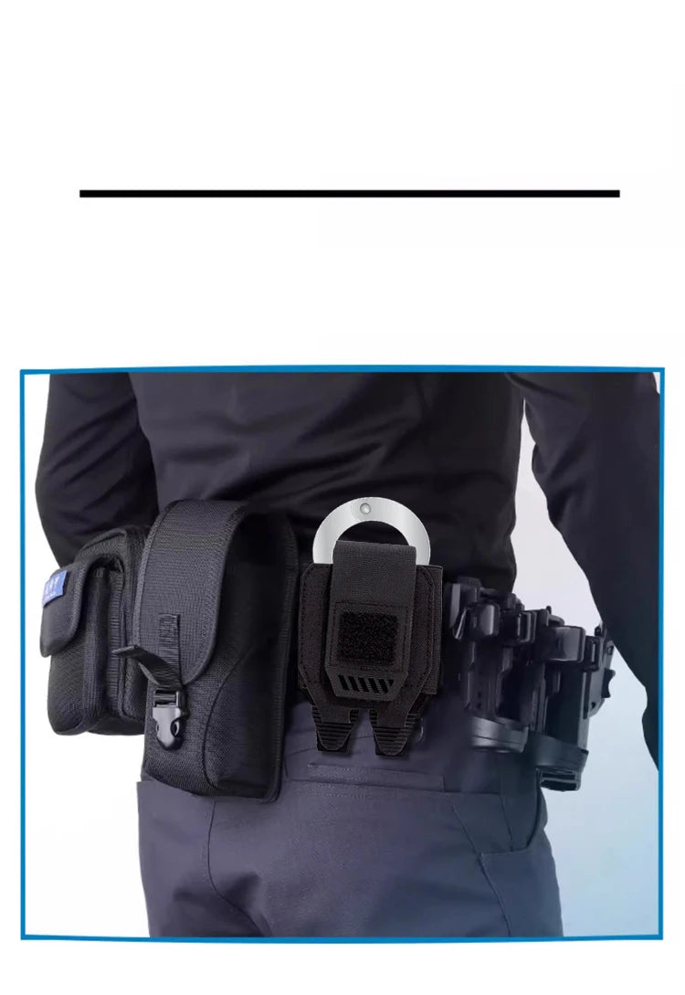 1000D Handcuff Pouch Case MOLLE / Belt Low Profile Cuff Case Holster Duty Belt Vest Law Enforcement Outdoor Hunting Bag