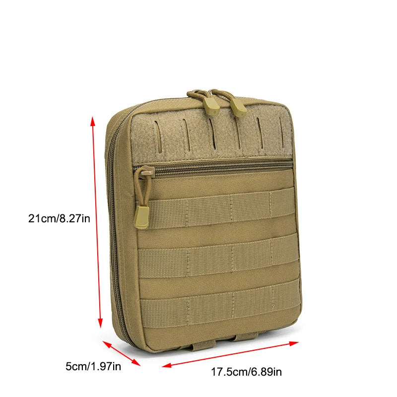 Outdoor Emergency Survival Bag Laser Cut MOLLE Attachment Pouch Multifunctional Tactical Medical Waist Bag for Camping Hiking