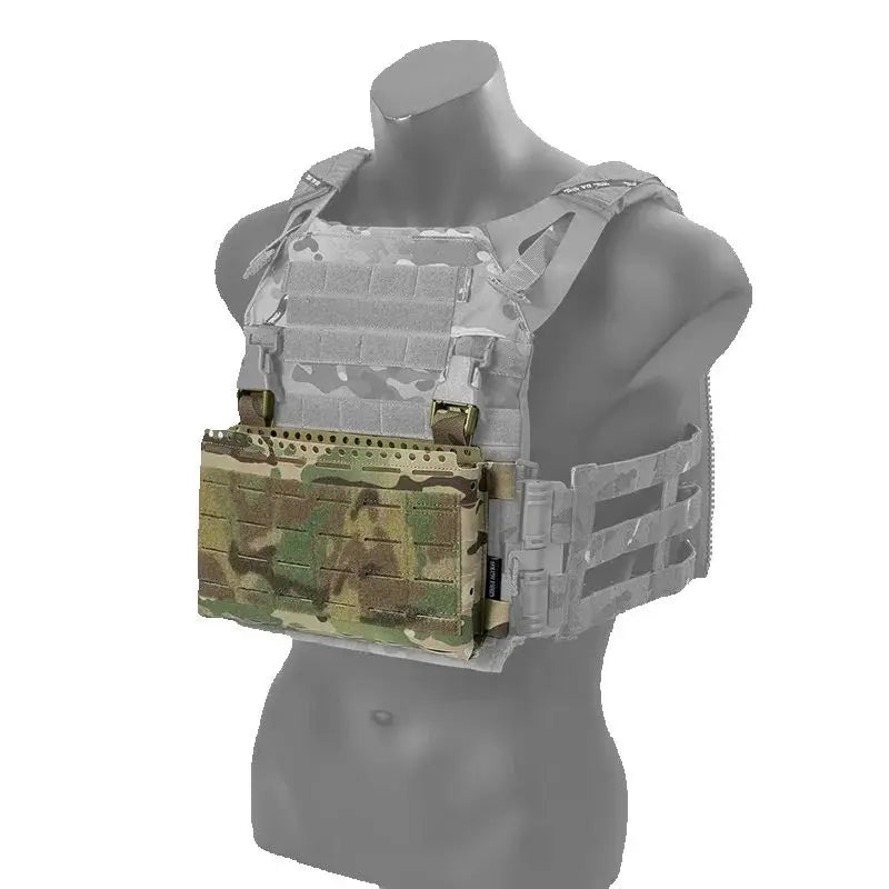 Tactical MK5 Chest Rig Front Panel SS Style Molle Vest Front Pouch For FCSK JPC LV119 6516 Airsoft AR15 Military Enthusiast Camo