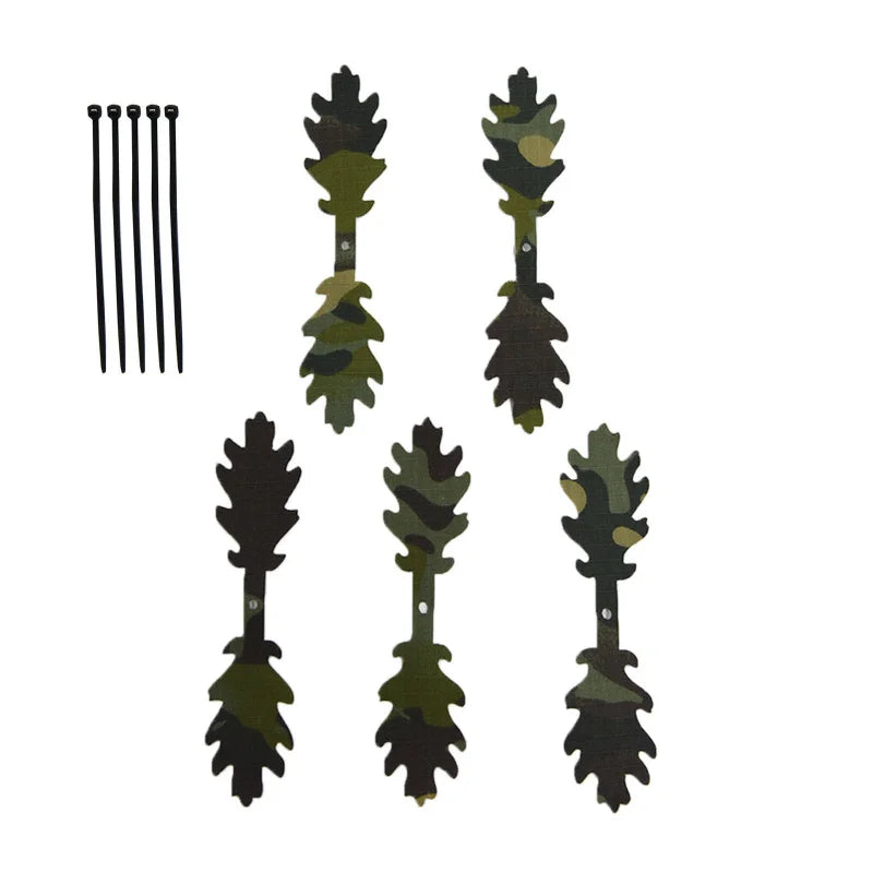20PCS/set Tactical Hunting CS Wargame Helmet Cover Strips Helmet DisappearDis