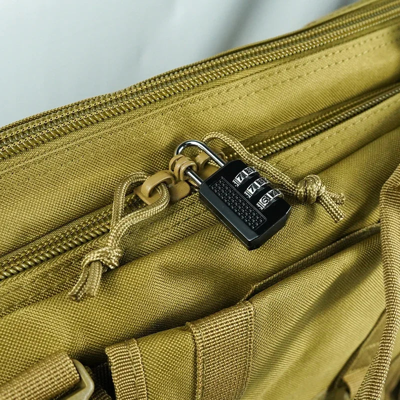 Shooting Range Bag Molle System Outdoor Hunting Accessory Nylon Tactical Gun Case Pack Pistol Tools Shoulder Bag Sniper Black