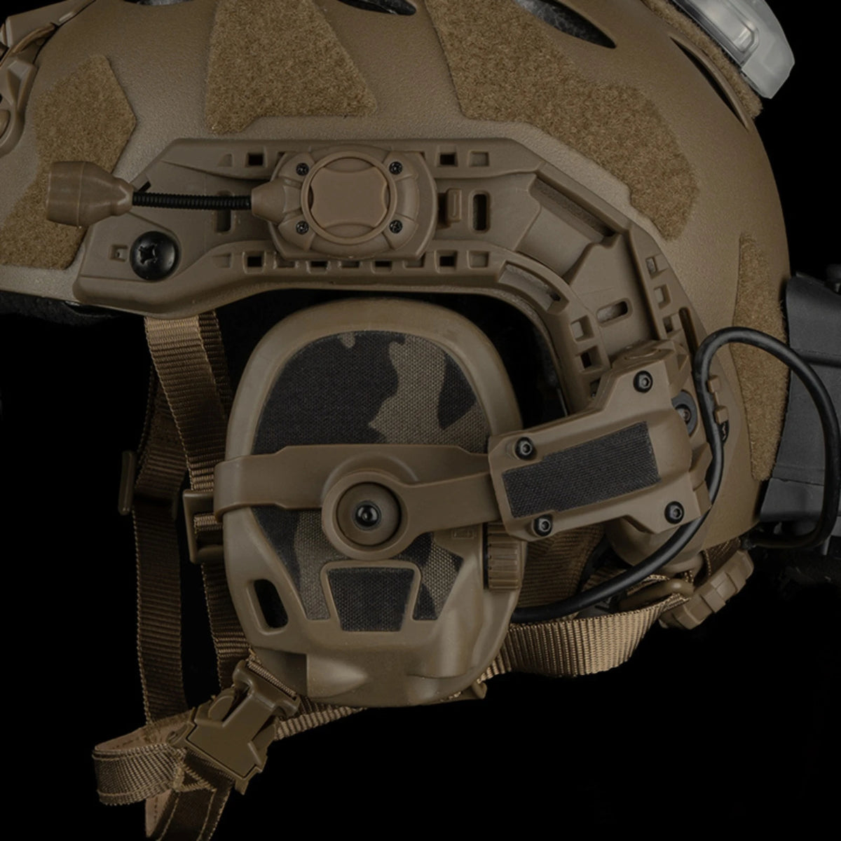 Tactical Headset Camo Sticker for Ops Core AMP, Camouflage Headphone Protection Earmuff Accessaries for Hunting Shooting Airsoft