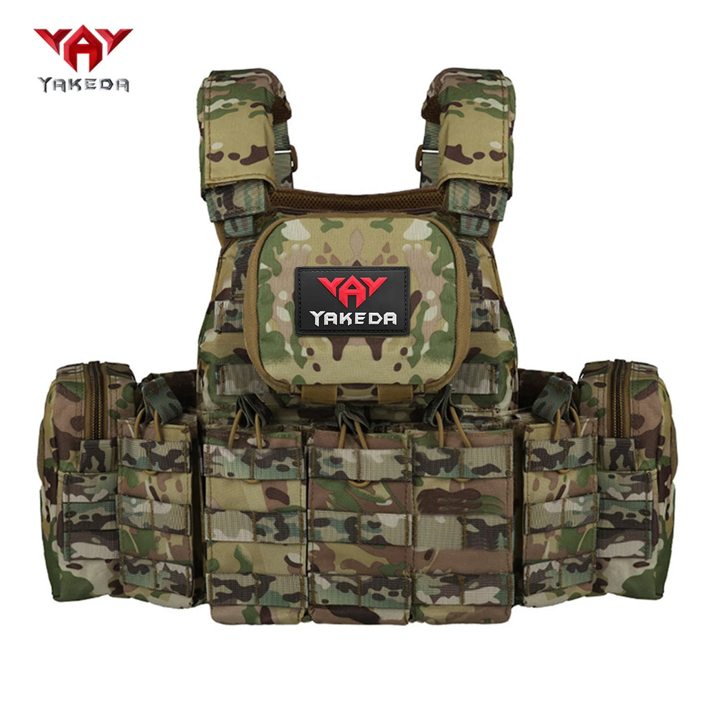 YAKEDA   The eight-piece hunting vest has multiple storage bags and is suitable for hunting training and other scenarios