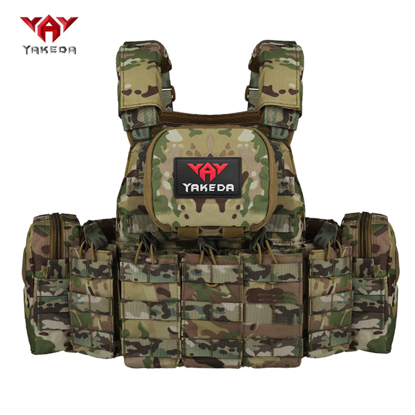YAKEDA   The eight-piece hunting vest has multiple storage bags and is suitable for hunting training and other scenarios