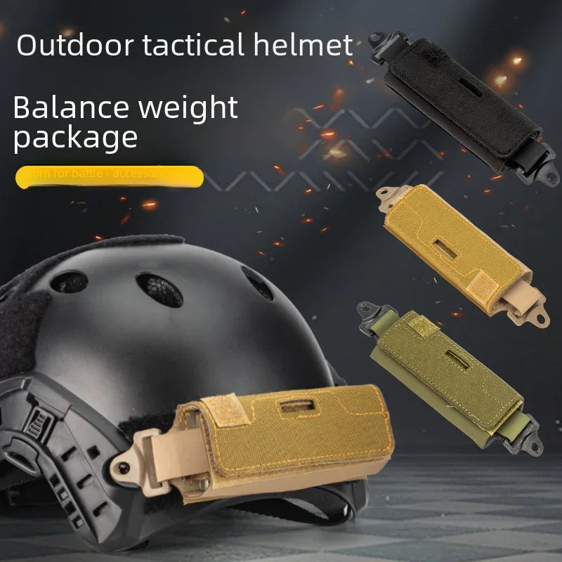 Tactical Helmet Accessory Bag Lightweight Battery Pack For Cycling Helmets Bj Pj Mh Balance Electronic Equipment Riding Helmets