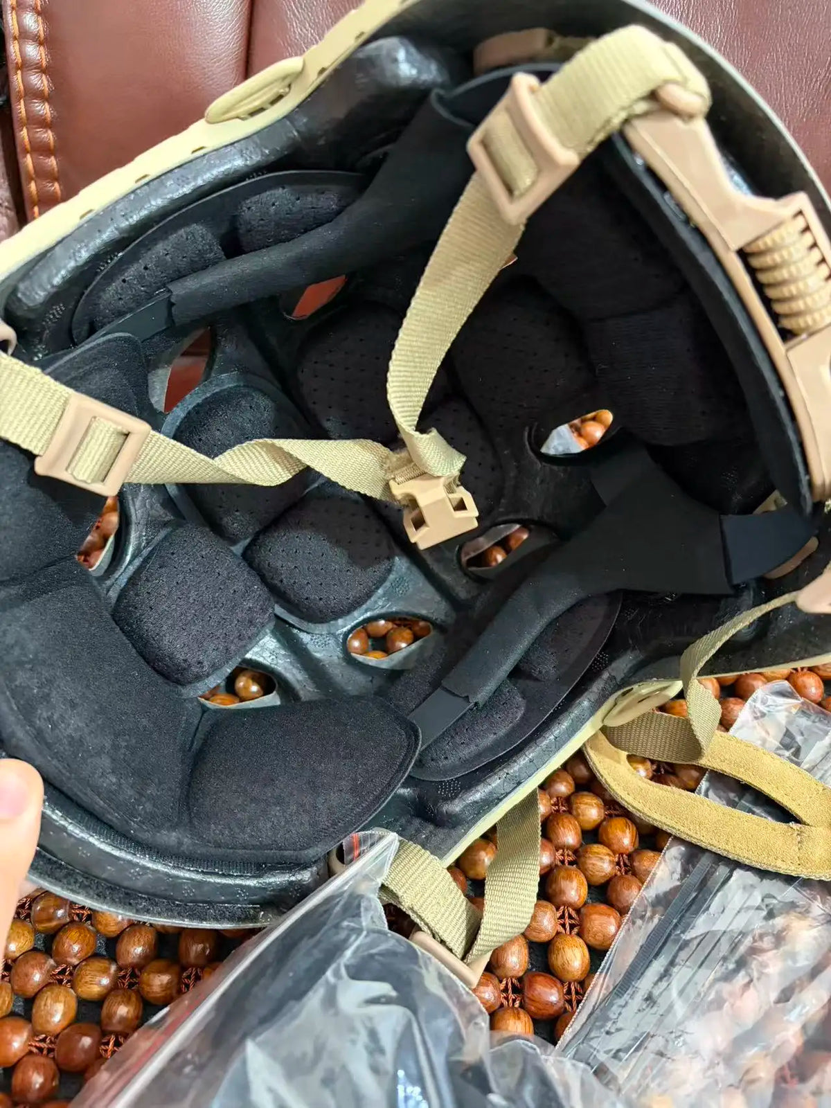 Perforated Carbon Fiber Version Lightweight Breathable Suspension Security Emergency Riding Helmet
