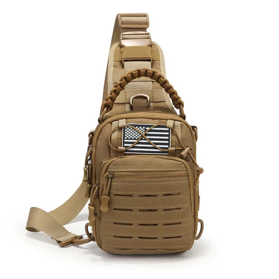 Multi functional chest bag, outdoor sports cycling chest bag, men's single shoulder diagonal cross bag