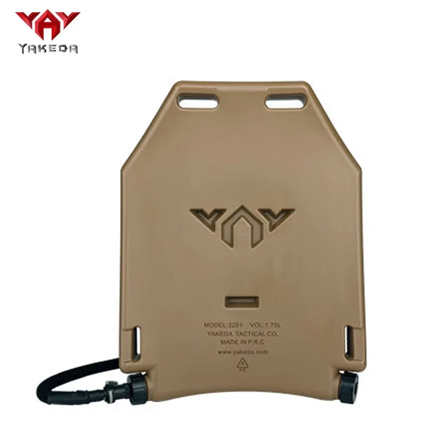 YAKEDA 1.75L PE food grade water bag inner tank vest water bag insert board 110cm with suction nozzle soft water pipe
